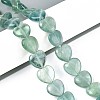 Natural Green Fluorite Beads Strands G-T142-64B-1