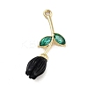 Alloy Resin Flower Pendants PALLOY-U003-06G-04-1