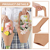 24Pcs 2 Styles Portable Kraft Paper Flower Gift Bags CARB-NB0001-10-5