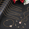 DIY Brass Curb Chains Bracelet Necklace Making Kit DIY-SP0001-11G-5