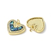 Brass Micro Pave Cubic Zirconia Pendants KK-A197-07G-2
