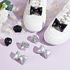 4 Pairs 4 Styles Imitation Leather Shoe Buckle Clips AJEW-FG0004-56-4