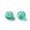 Opaque Striped Acrylic Beads LS-MACR-S373-27A-07-1