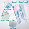 1Pc Transparent Laser PVC Coin Pouches with Snap Button ABAG-CP0001-19-5