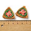 Fried Chip Doughnut Theme Opaque Resin Imitation Food Decoden Cabochons RESI-S392-02D-3