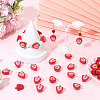 50Pcs Printed Opaque Acrylic Beads OACR-PA0001-79-4