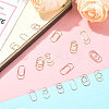 120Pcs 6 Styles Oval Iron Paper Clips AJEW-SP0003-02-5