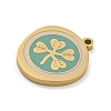 316 Surgical Stainless Steel Enamel Pendants STAS-M073-12G-2