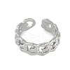 Hollow Rack Plating Brass Open Cuff Rings RJEW-D080-02P-2