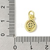Brass Micro Pave Cubic Zirconia Charms KK-M283-25B-02-3