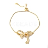 Brass Micro Pave Cubic Zirconia Silder Bracelets for Women LS-BJEW-C070-01C-G-2