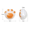 100Pcs Opaque Acrylic Beads OACR-CJ0001-31-2