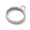 304 Stainless Steel Open Back Bezel Pendants STAS-B126-06A-P-2