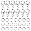 50Pcs Zinc Alloy Lobster Claw Clasps FIND-YW0003-98S-1