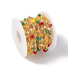 Handmade Eco-friendly Brass Flat Round & Bar Link Chain CHC-E025-16G-4