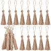 20Pcs Natural Jute Style Tassel AJEW-GF0005-13-1