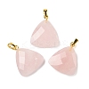 Natural Rose Quartz Pendants G-L614-D04-G04-1