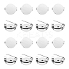 Unicraftale 40Pcs 316 Surgical Stainless Steel Brooch Base Settings STAS-UN0053-56-1