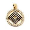 Brass Micro Pave Cubic Zirconia Pendants KK-I360-060G-1