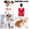 5Pcs 5 Colors Dog Bone Alloy Enamel Pendant Decoration HJEW-DR00137-5