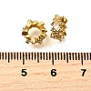 Column Brass Micro Pave Cubic Zirconia European Beads KK-L230-05G-2