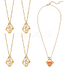 5Pcs 304 Stainless Steel Macrame Pouch Necklace Making for Gemstone Nuggets NJEW-UN00007-1
