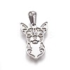 Tarnish Resistant 304 Stainless Steel Puppy Pendants STAS-F219-05P-1