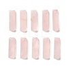 Natural Rose Quartz Pendants G-L593-01A-1