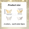 16Pcs 2 Colors 304 Stainless Steel Charms STAS-DC0012-79-2