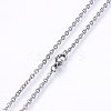 Non-Tarnish 304 Stainless Steel Cable Chains Necklaces LS-NJEW-F226-04P-02-2