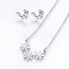 Tarnish Resistant 304 Stainless Steel Jewelry Sets SJEW-O090-02P-1