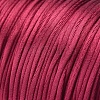 Round Nylon Satin Rattail Cord NWIR-WH0009-15A-04-3