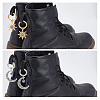 12Pcs 6 Styles Sun & Moon Alloy Shoe Charms HJEW-DR00003-5