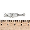 Brass Hook and S-Hook Clasps KK-U043-19P-3