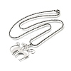 304 Stainless Steel Pendant Necklaces NJEW-P329-02P-4