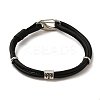 PU Leather Round Cord Multi-strand Bracelets SJEW-K002-07H-1