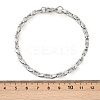 201 Stainless Steel Link Chain Bracelets for Men Women BJEW-B143-03P-5