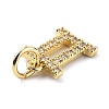 Brass Micro Pave Cubic Zirconia Charms ZIRC-F131-16G-11-3
