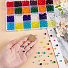 1440Pcs 24 tyle Glass Beads Strands EGLA-GO0001-09-3