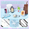 6Pcs 6 Colors Portable Travel Transparent Plastic Zipper Bags with Alloy Clasps ABAG-GA0001-29A-4