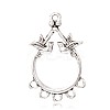 Tibetan Style Alloy Chandelier Components Links PALLOY-K209-02A-AS-1