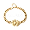 304 Stainless Steel Link Bracelets BJEW-Z098-01G-2