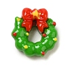 Christmas Opaque Resin Cabochons RESI-R453-01G-1