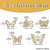 10Pcs 5 Styles Alloy with Rhinestone Pendant FIND-CJ0001-78-8