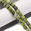 Handmade Lampwork Chevron Beads Strands LAMP-K041-01A-25-2