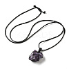 Irregular Nuggets Natural Mixed Gemstone Pendant Necklace G-H286-02-3