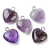 Natural Amethyst Pendants G-E603-01P-03-1