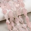 Natural Rose Quartz Beads Strands GG-CBA3D9B-11-1