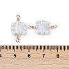 Opaque Acrylic Links Connector Charms KK-K296-07A-G-3