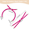 12Pcs 12 Colors Nylon Twisted Cord Bracelet Making Sets MAK-UN0001-58B-3